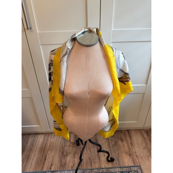 VTG Hermès Scarf “Propos de Bottes” Xavier De Poret Equestrian 34" Silk read HTF - Picture 5 of 16